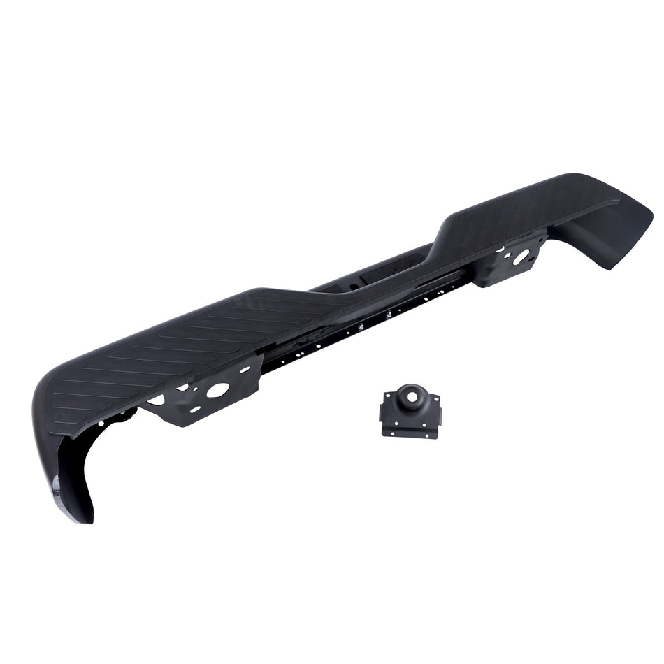 labwork Rear Step Bumper Assembly Black Steel Replacement for E150 1992-2014 Replacement for E250 1992-2014 Replacement for E350 1999-2014
