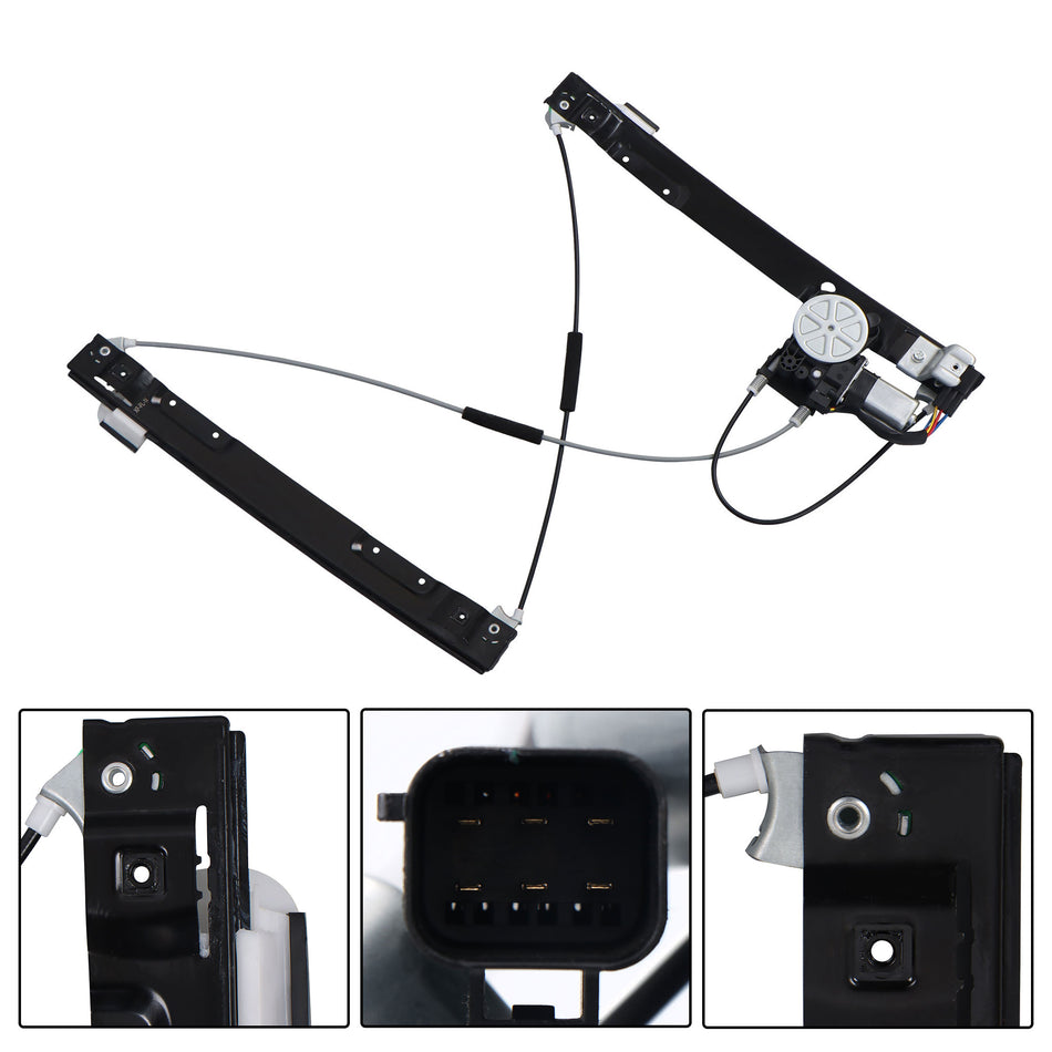 Front Left Window Regulator Assembly with Motor 6Pins For Jaguar XF 2009-2015