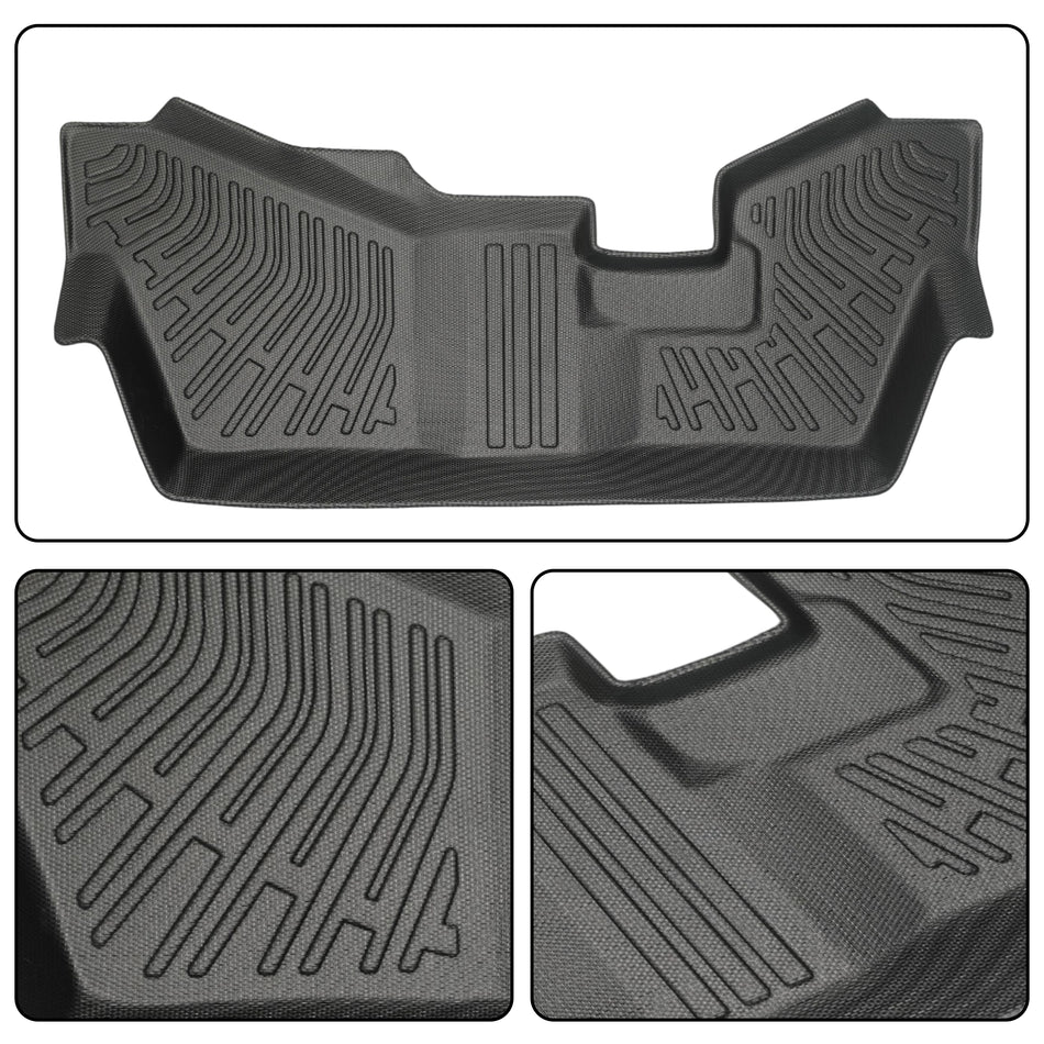 3-Row All-Weather TPE Floor Mats Set for 2016-2022 Honda Pilot (8-Passenger)