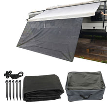 Load image into Gallery viewer, 1Set 6FT x 19FT 3inRV Awning Complete Kit Sun Shade Solar Mesh Canopy Screen Privacy