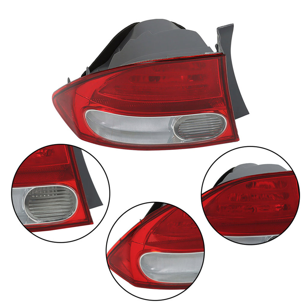 labwork Outer Driver Side Tail Light Replacement for 2009-2011 Honda Civic Sedan Hybrid Halogen