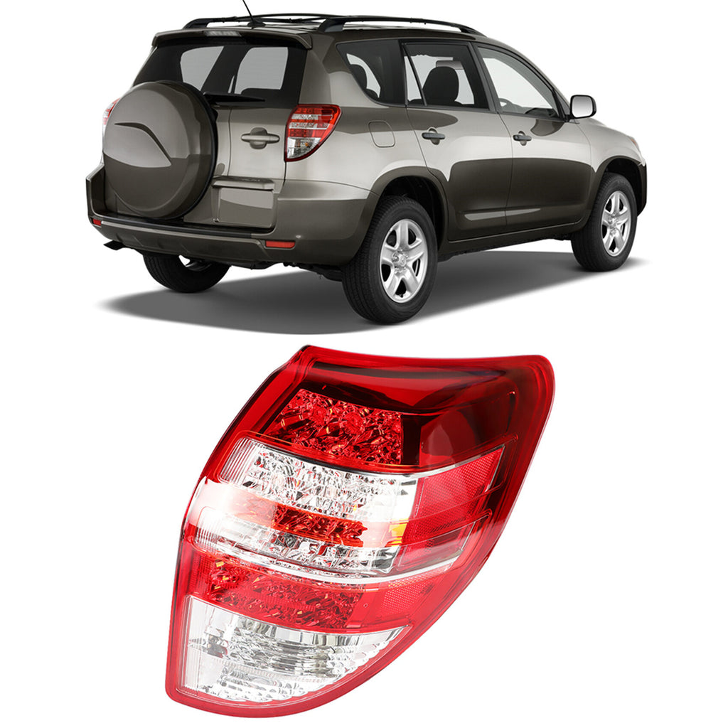 labwork Passenger Side Tail Light Replacement for 2009-2012 Toyota RAV4 Rear Tail Light Brake Lamp Assembly Halogen RH Right Side TO2801181 815500R010