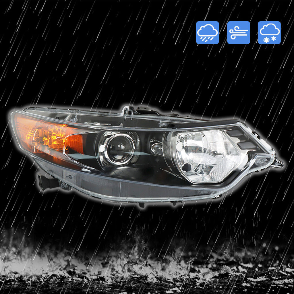 labwork Headlight Assembly Replacement for Acura TSX 2009-2014 Headlight with DRL Set Passenger Side