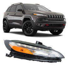 Load image into Gallery viewer, labwork Replacement for 2014-2018 Cherokee Passenger Side Headlight Right w/DRL Running Lights Parking Market Signal Lamps Assembly RH