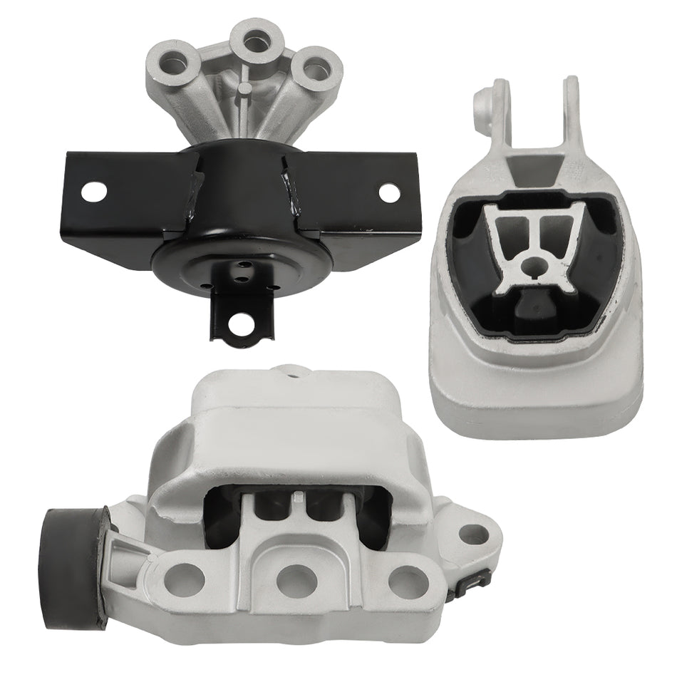 3 Pcs Motor Mount Torque Strut Mount and Transmission Mount Kit Replacement for Chevrolet Sonic 1.4L 2012-2020 Replacement for Chevrolet Sonic 1.8L 2012-2018 A5595 A5726 A5922