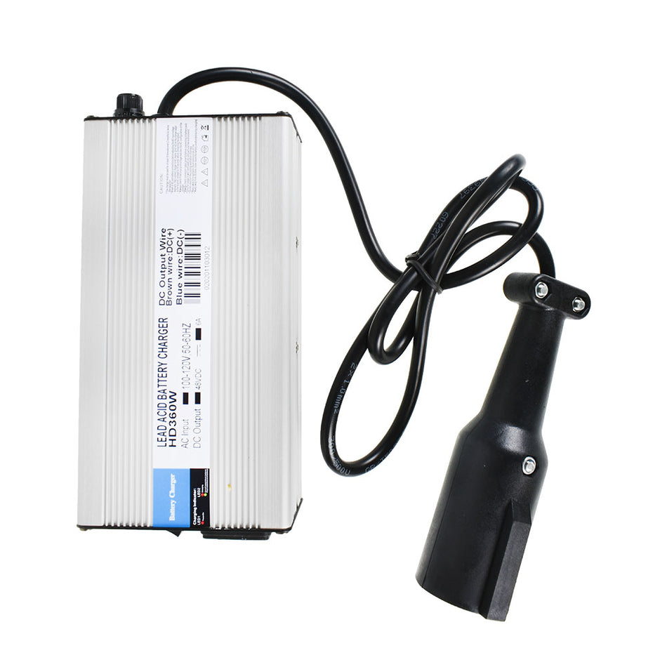 48V/6A Snap Head 3Pin Golf Cart Plug Battery Charger For E-zgo Club Car Scooters