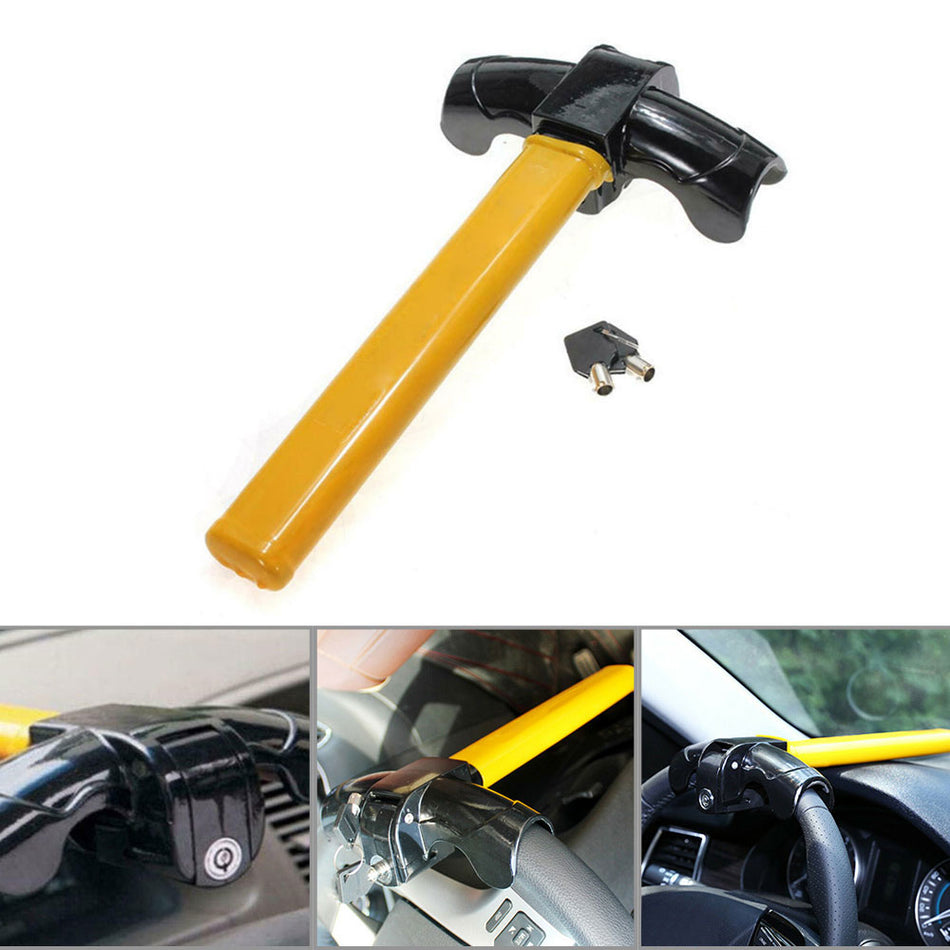 Universal Steering Wheel Lock AUTO Anti Theft Car Security Rotary Heavy Duty