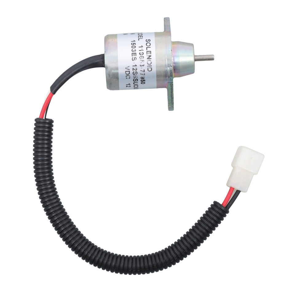 12V 119653-77950 Fuel Shut Off Solenoid Valve Replacement for 3TNE84 3TNE88