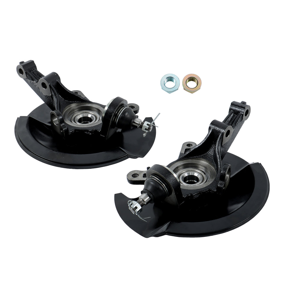 Pair Front Wheel Hub & Bearing Knuckle Assembly For 2003-2005 Honda Civic 1.7L
