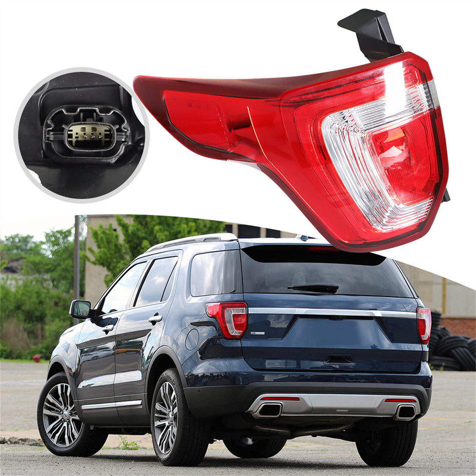 labwork Left Driver Side Tail Light Replacement for 2016-2019 Ford Explorer Assembly Brake Tail Light Rear Lamp FO2800251 FB5Z 13405 A