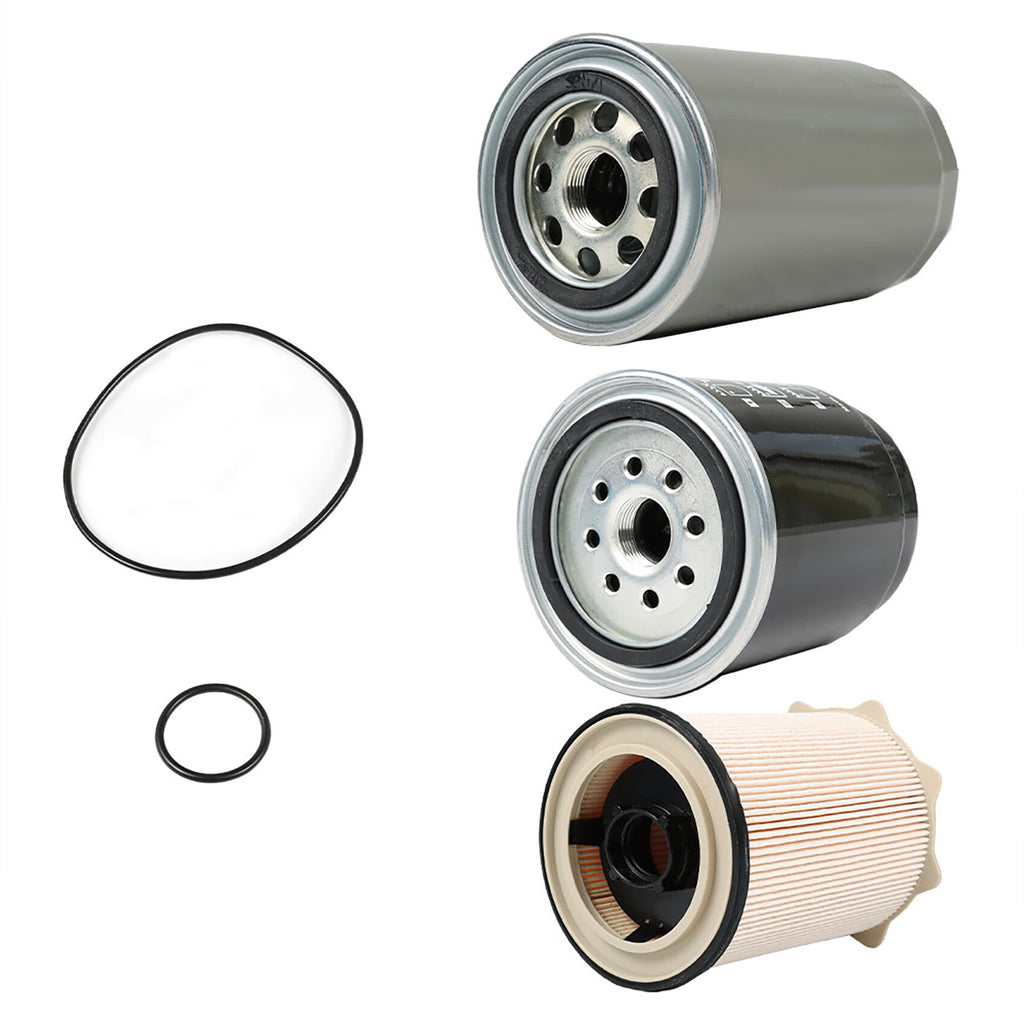 labwork 68197867AA 68157291AA Fuel Filter and 5083285AA Oil Filter Replacement for Dodge Ram 2500 3500 Cummins Diesel 6.7 2013 - 2018