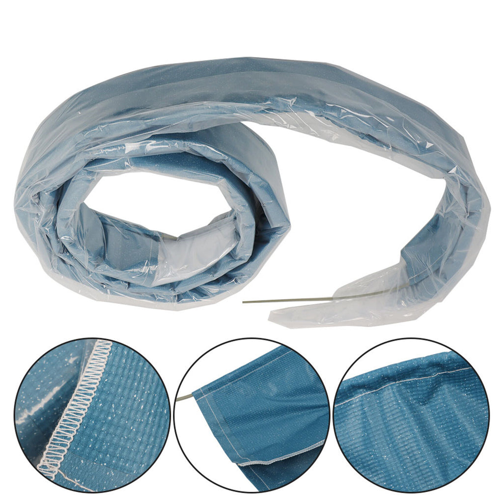 RV Awning Replacement Fabric 9'-20'Feet RV Camper Trailer Fabric Blue - 19FT(Fabric 18FT 2in)