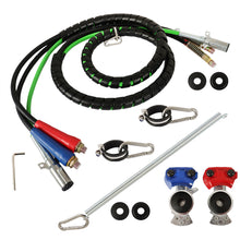 Load image into Gallery viewer, labwork 12FT 3-in-1 Wrap Set Air Line Hose Assemblies ABS Power Air Line Air Hose