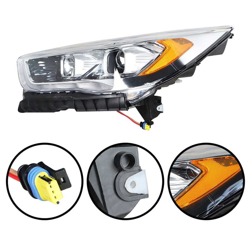 labwork HID Headlights Assembly Replacement for 2017 2018 2019 Ford Escape Projector Headlamp Driver Side