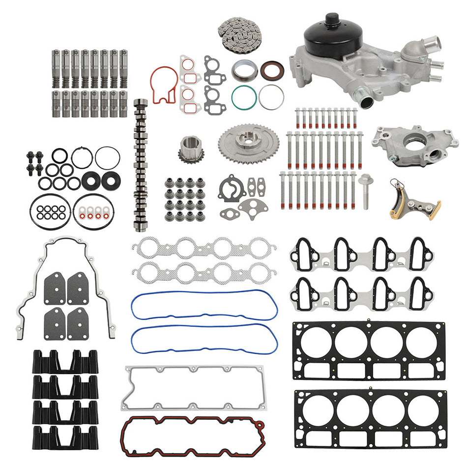 labwork AFM Lifter Camshaft Head Gasket Head Bolts Lifters Kit HS26191PT 12625436 Replacement for Chevy GM 5.3L V8 2005-2014