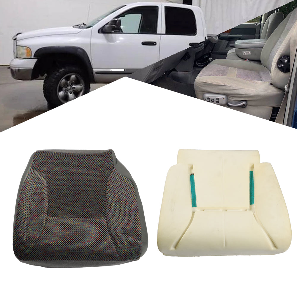 Driver Bottom Seat Cover+Foam Cushion For 1998-2002 Dodge Ram 1500 2500 3500