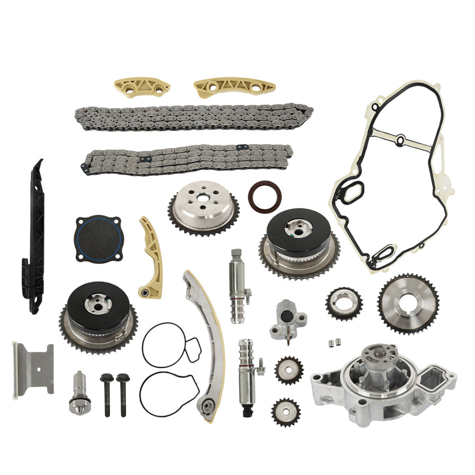Timing Chain Kit VCT Selenoid Actuator Gear Water Pump Replacement for Ecotec 2.0L 2.4L