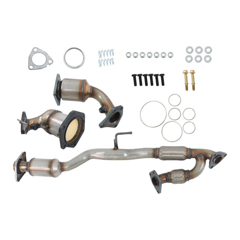 Labwork Y pipe All 3 Catalytic Converter 2013-2019 For Nissan pathfinder 3.5L
