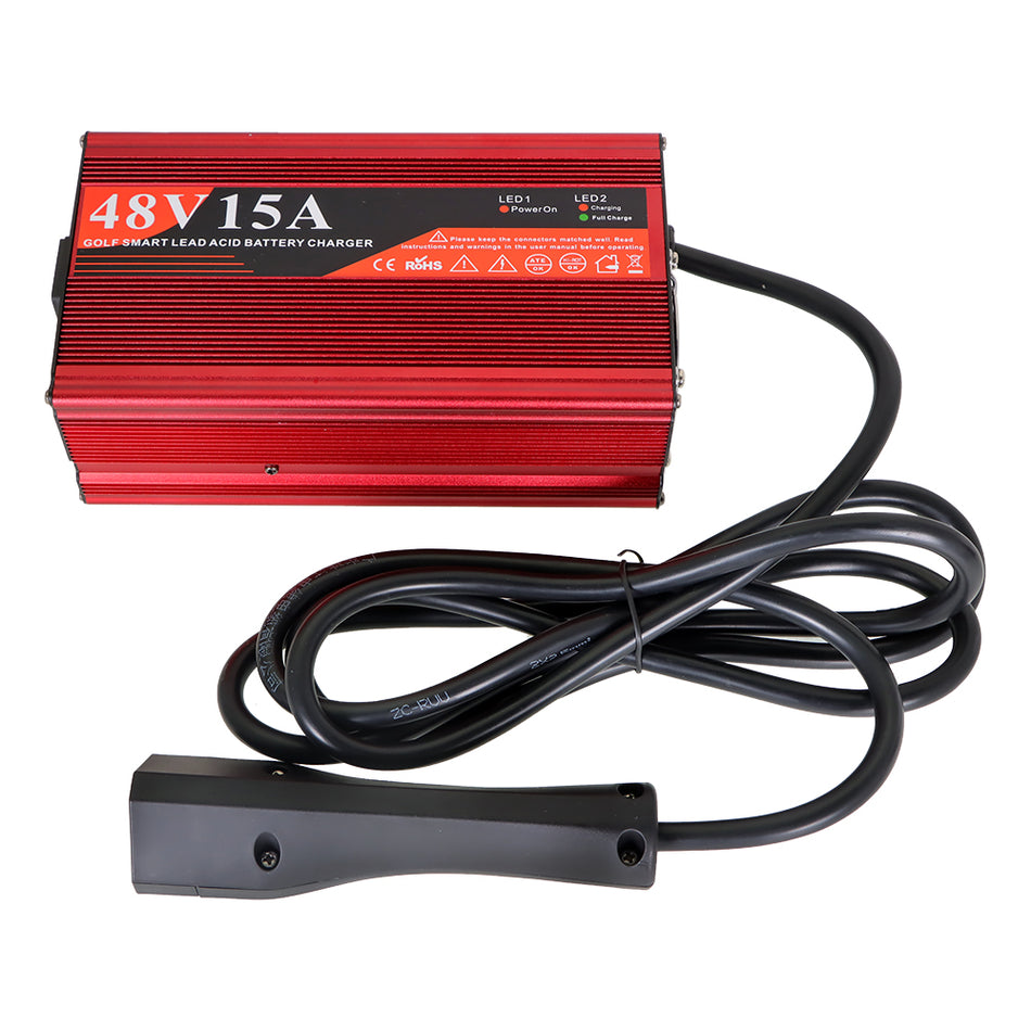 48 Volt 15 AMP For EZGO RXV & TXT Battery Portable Smart Rapid Charger Golf Cart