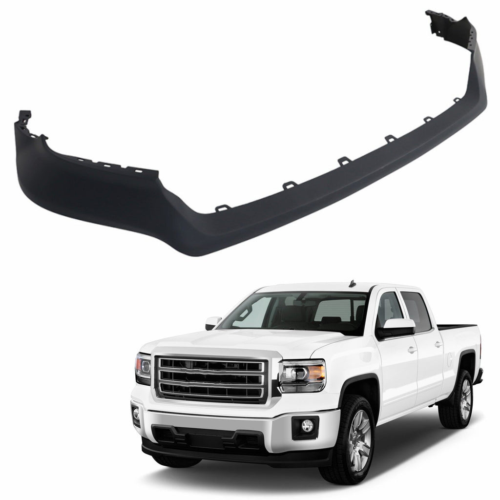 labwork Primed Front Upper Bumper Cover Replacement for 2014 2015 Sierra 1500