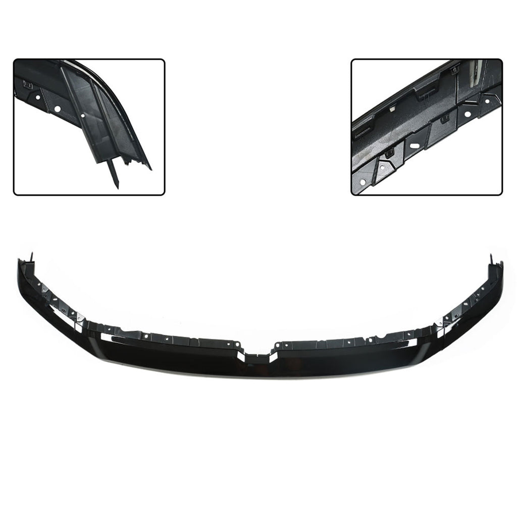 labwork Front Upper Grille Molding Glossy Black Replacement for 2019 2020 2021 2022 Ram 1500