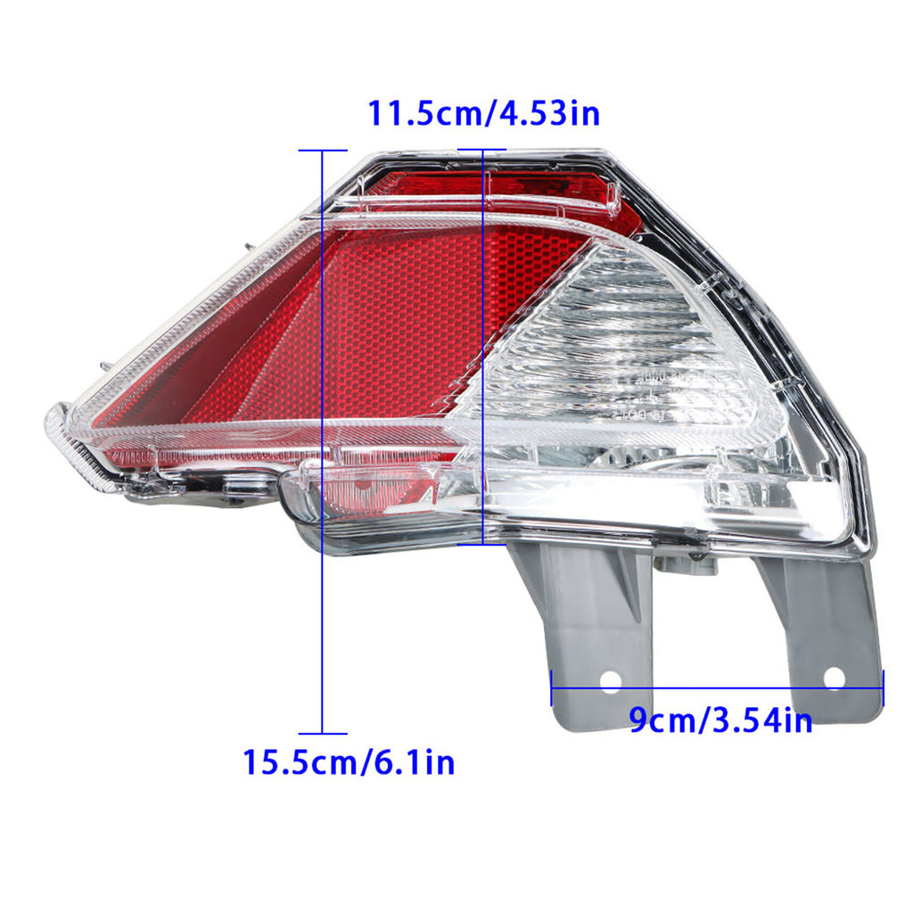 labwork Rear Bumper Reflector Stop Tail Light Brake Lamp Replacement for 2016-2019 Toyota RAV4 Rear Right Side