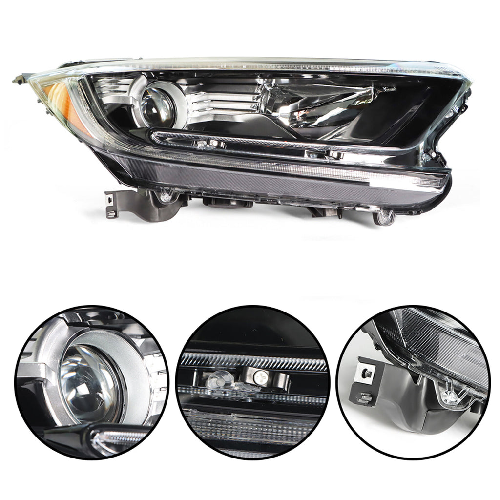 labwork Headlight Assembly Replacement for Honda CRV CR-V Headlight 2017-2019 Set Passenger Side