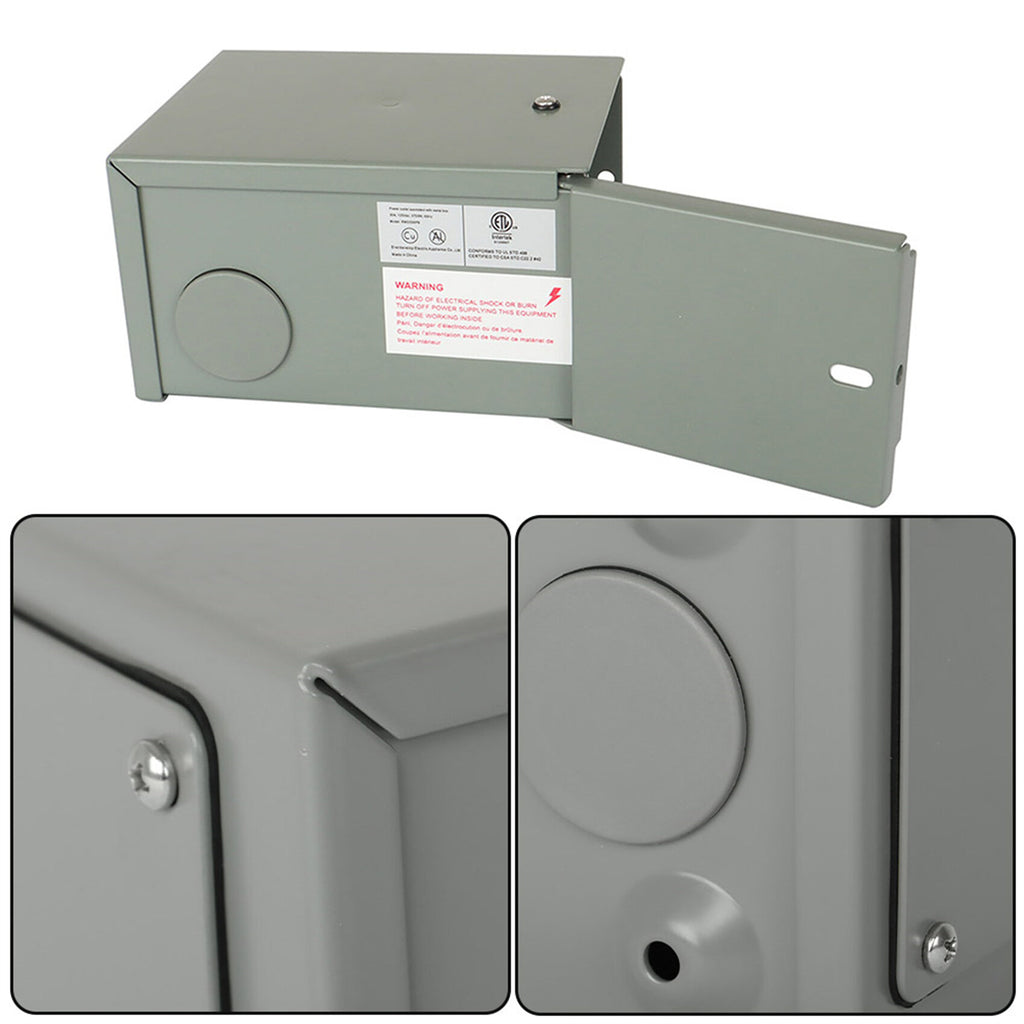 labwork 30A Rainproof Power Outlet Panel 30A NEMA L5-30R with Cover Receptacle