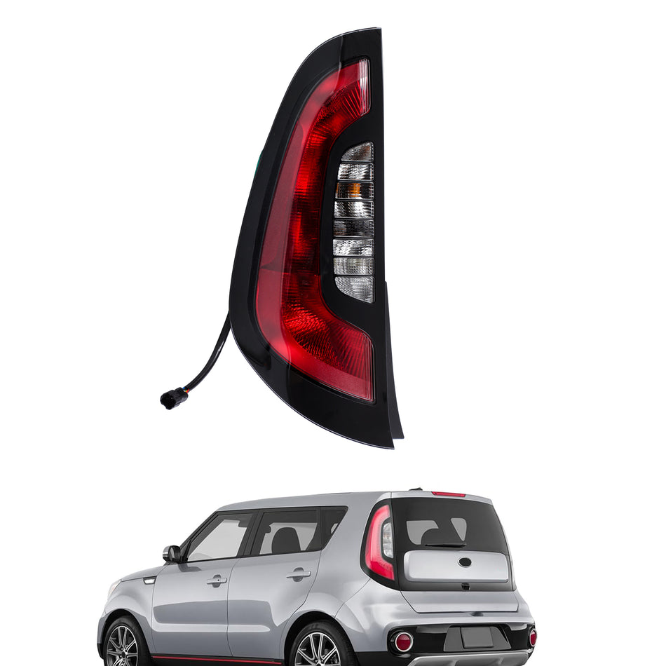 labwork LH Driver Side Tail Light Assembly Replacement for Kia Soul 2014-2019 92401B2010