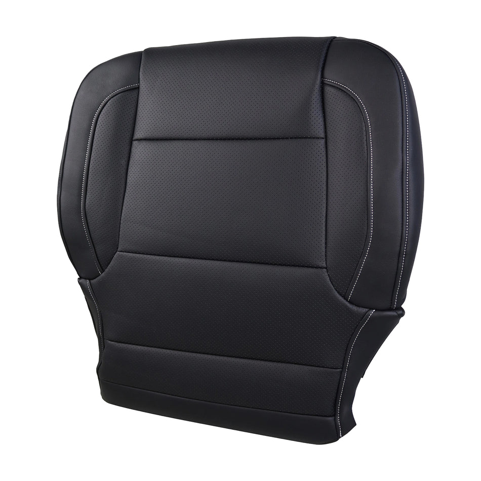 Bottom and Top Black Seat Cover Replacement for Silverado 2014-2019