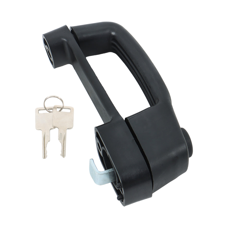 Front Door Latch Handle with Bezel Assembly 7109662 Replacement for Bobcat 753 873 150 S160 S175 S185 S205 S220 S250 S300 S330 S740 T140 T160 T190 T200 T250 T300 Skid Steer Loader