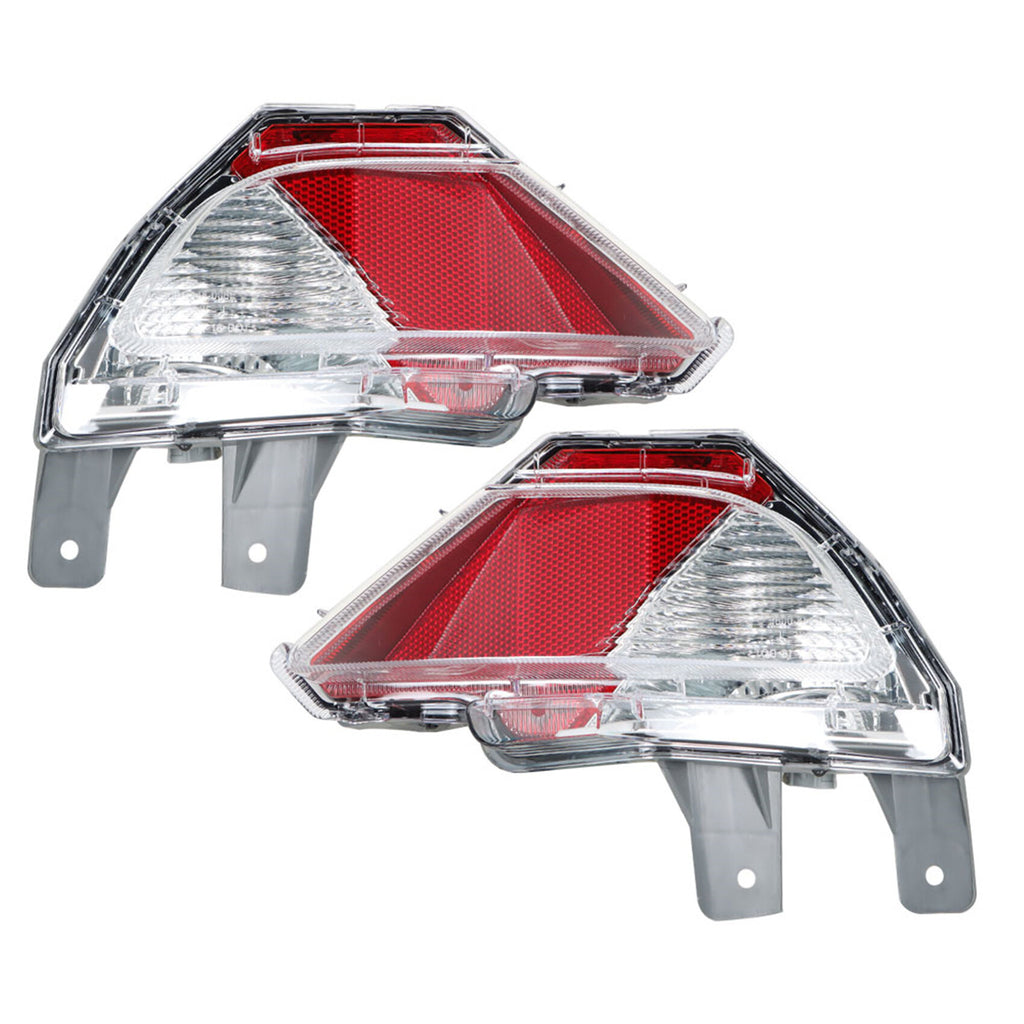 labwork 2Pcs Rear Bumper Reflector Stop Tail Light Brake Lamp Replacement for 2016-2019 Toyota RAV4 Rear Left+Right Side