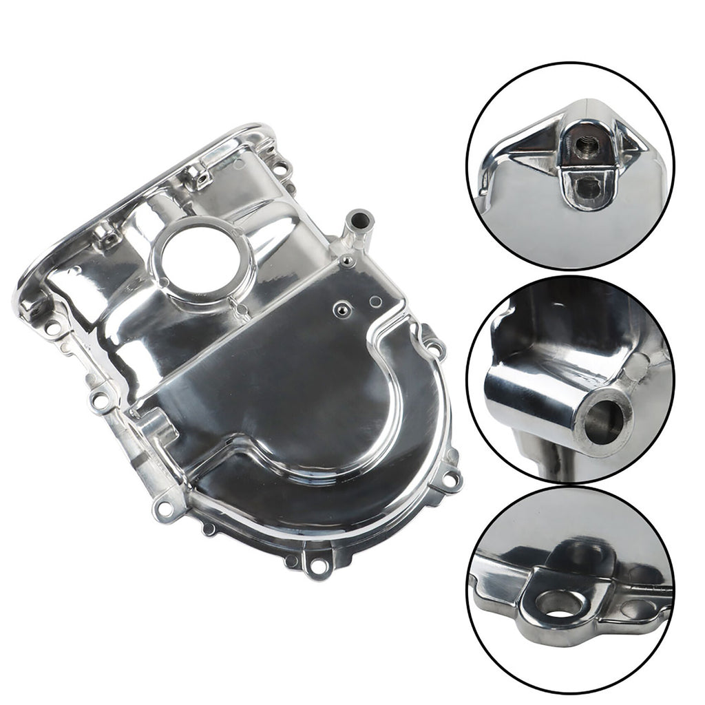 labwork Big Block Polished Aluminum Timing Cover Replacement for Ford FE BBF Mercury 360 390 427 428