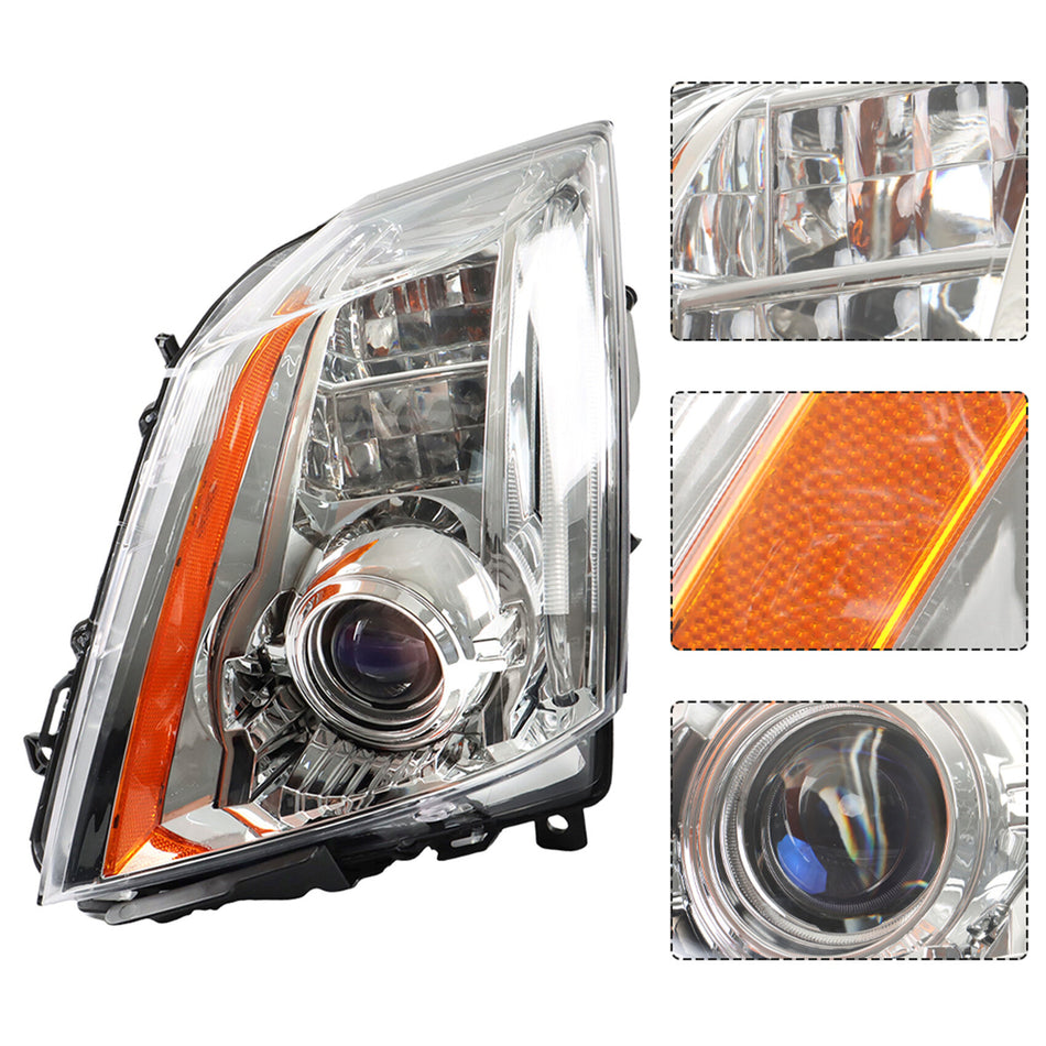 labwork Headlight Assembly Replacement for Cadillac CTS HID/Xenon LED DRL 2008-2014 Projector Headlight Set Driver Side