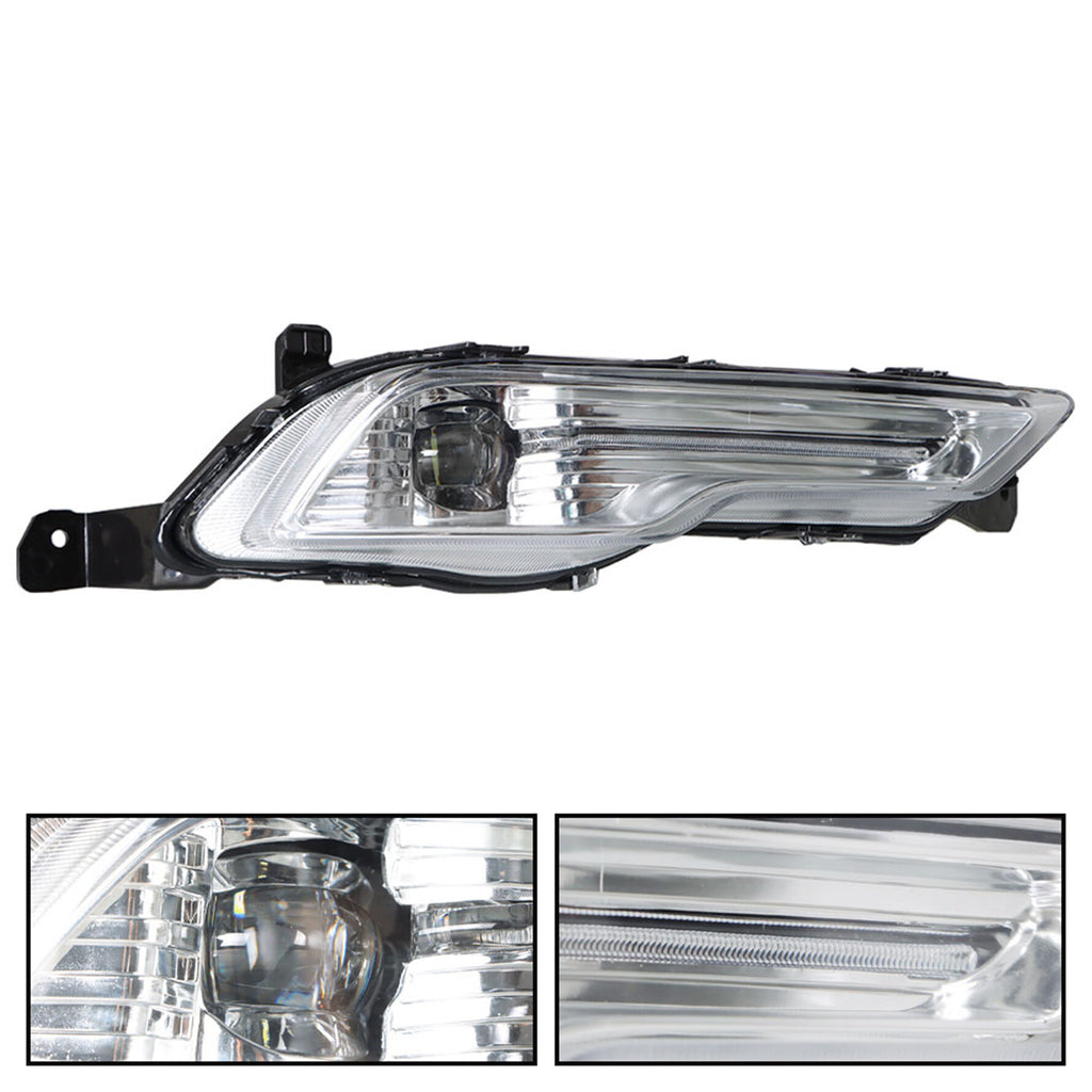 labwork Fog Lights Assembly Replacement for 2017 2018 Ford Explorer Fusion Clear Lens Left+Right Side (Passenger & Driver Side)