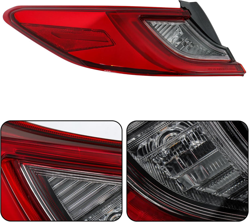 labeork LH Left Side Outer Tail Light Replacement for Toyota Camry XLE XSE 2025 Driver Side 81560-AQ020