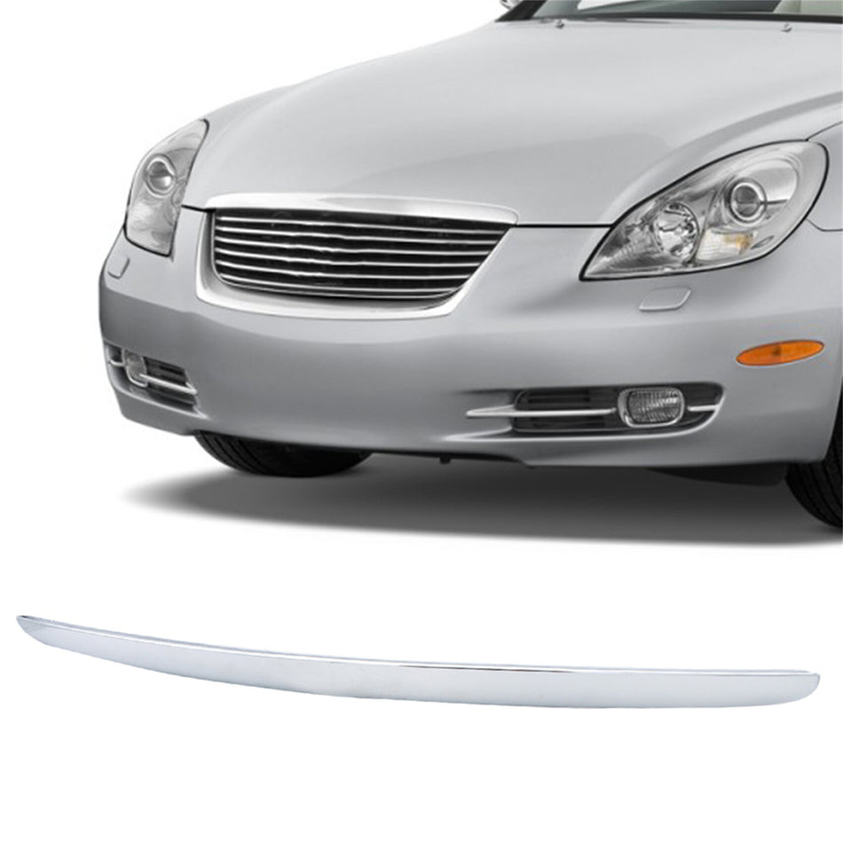 labwork Front Hood Bonnet Trim Upper Chrome Moulding Replacement for Lexus SC430 2002-2010