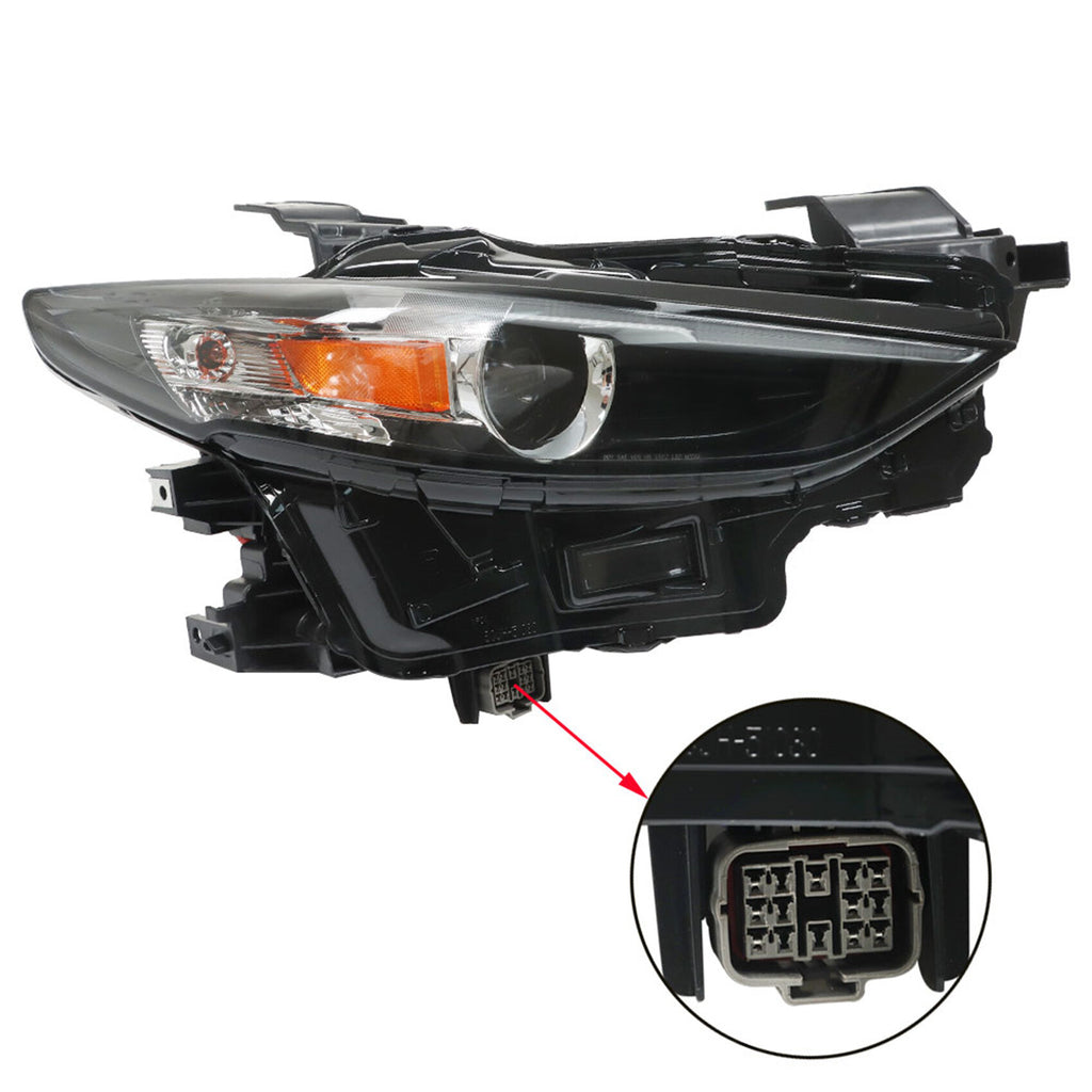 labwork Headlight Assembly Replacement for Mazda 3 2019-2021 LED Headlight NON-AFS Right Set Passenger Side