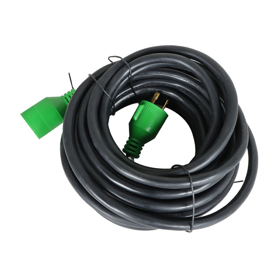 labwork 30 A 40 Feet 3 Prong Generator Extension Cord L5-30P to L5-30R 125V Up to 7500W 10 Gauge SJTW Generator Cord