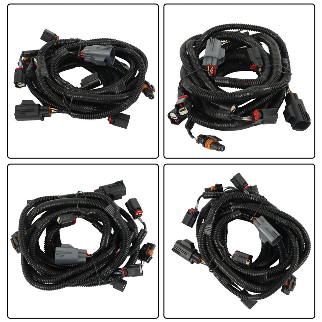 W/Part Assist Front Fog Lamp Wiring Harness Replacement for 2016-2018 RAM 2500 3500