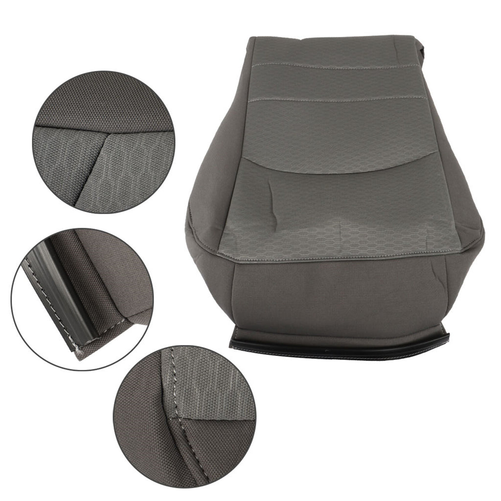 labwork Gray Driver Side Bottom Cloth Replacement Seat Cover Replacement for 2013-2018 Ram 1500 2500 3500