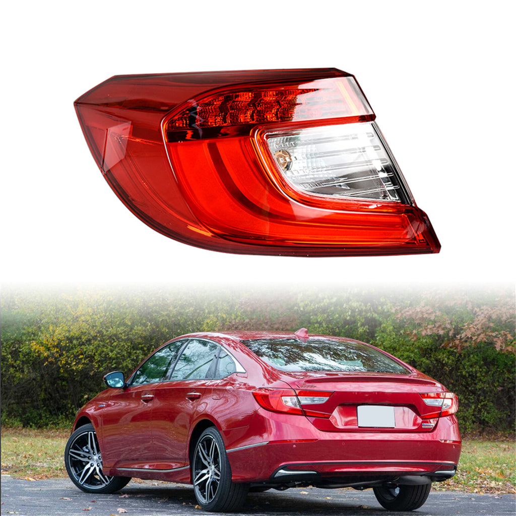 labwork Driver Side Outer Tail Light Replacement for 2018-2021 Honda Accord Sedan Rear Brake Tail Lamp Assembly LH Left Side 33550TVAA01 HO2804118