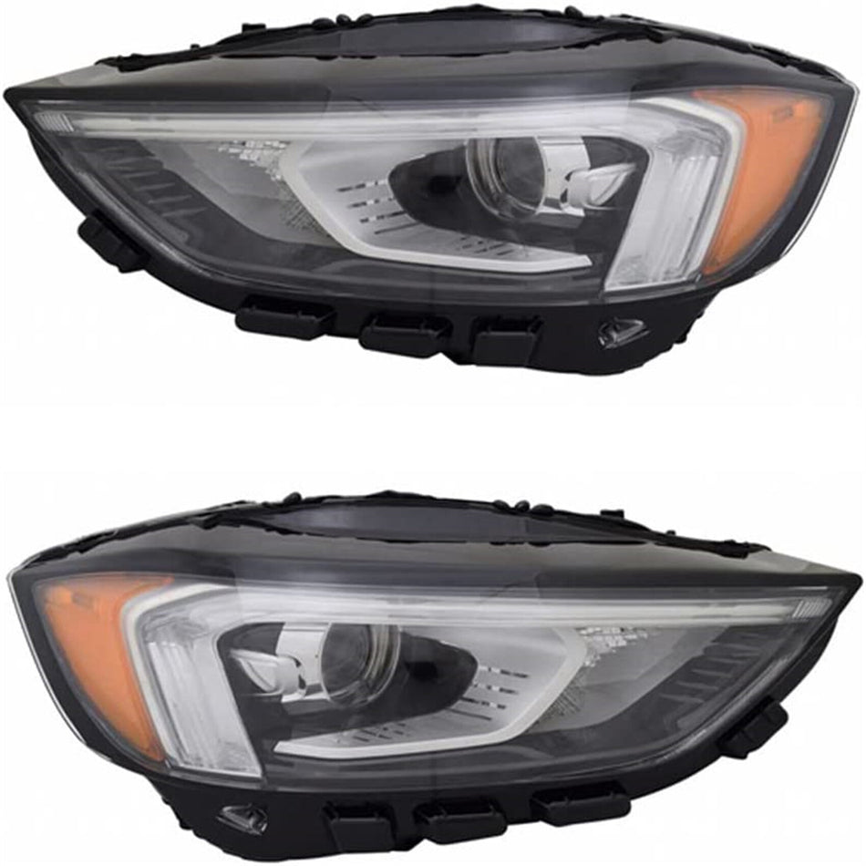 labwork Replacement for 2019 2020 2021 Ford Edge Headlamp Driver & Passenger Side Full LED Headlight w/DRL FO2502392 FO2503392