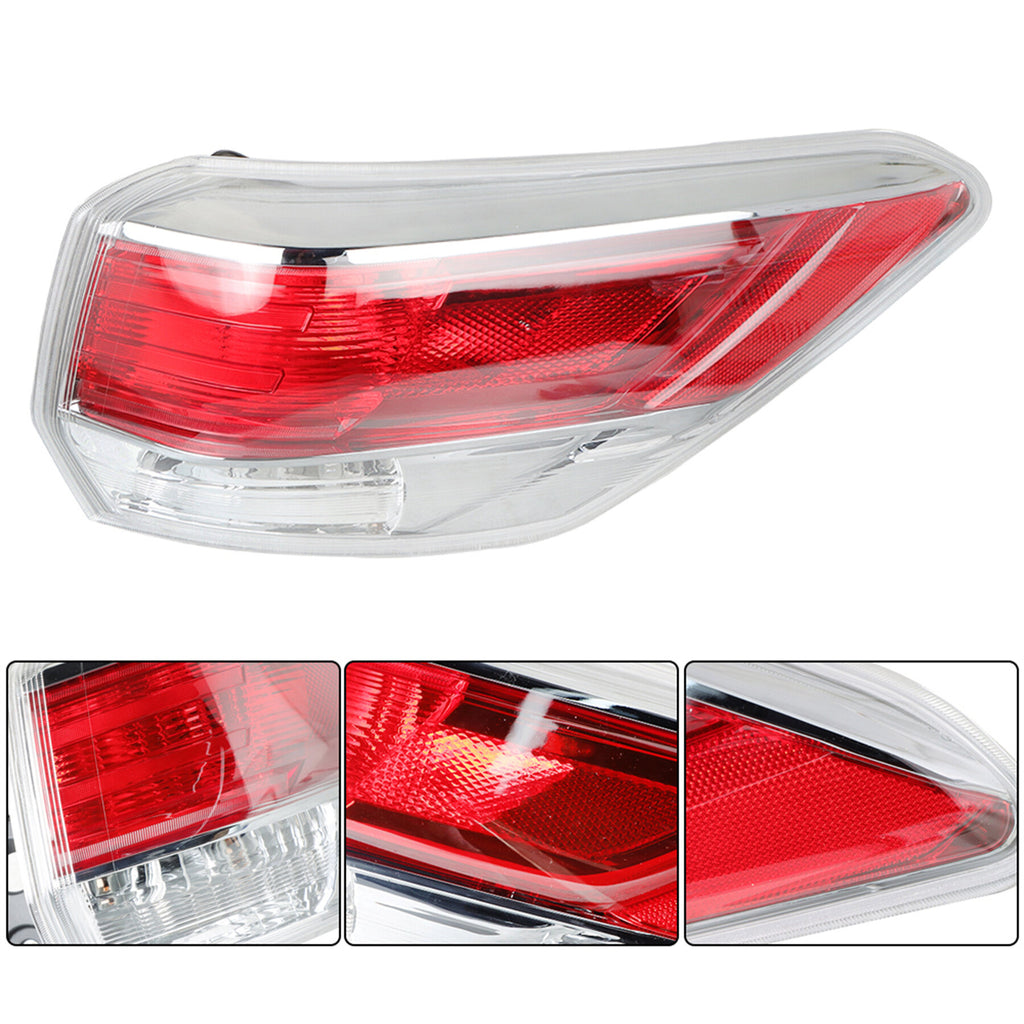 labwork Passenger Side Tail Light Replacement for 2014-2016 Toyota Highlander Rear Tail Light Brake Lamp Assembly RH Right Side 81550-0E100 TO2805120