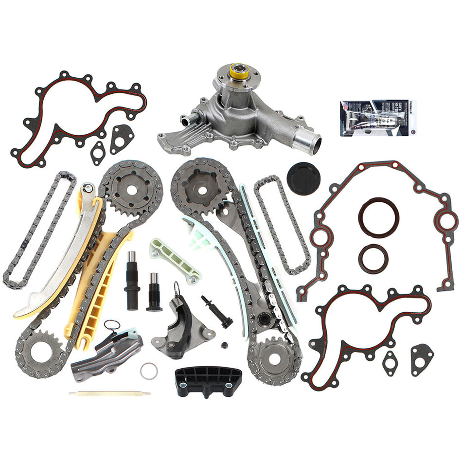 labwork Timing Chain Kit w/ Gears + Water Pump Kit Replacement for Ford Mazda Mercury 4.0L SOHC V6 1997-2009