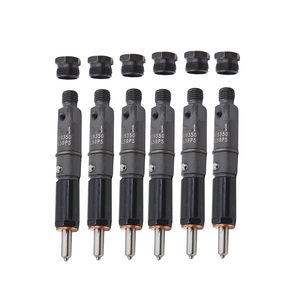 6x New 50hp Fuel Injectors For 89-93 Dodge Cummins 5.9L 6BT Diesel Engeine CA 3919350/3919339/43213837