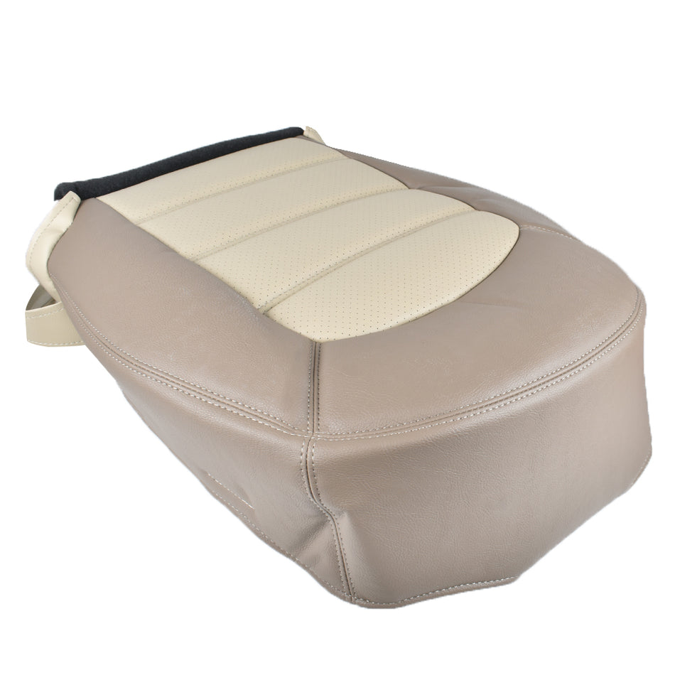 Seat Cover Leather Driver Side Bottom Tan Replacement for 2002-2006 Explorer Eddie