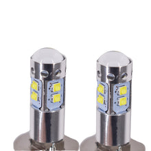 Load image into Gallery viewer, 2pcs H3 6000K Super White 100W High Power LED Fog Light Driving Bulb DRL