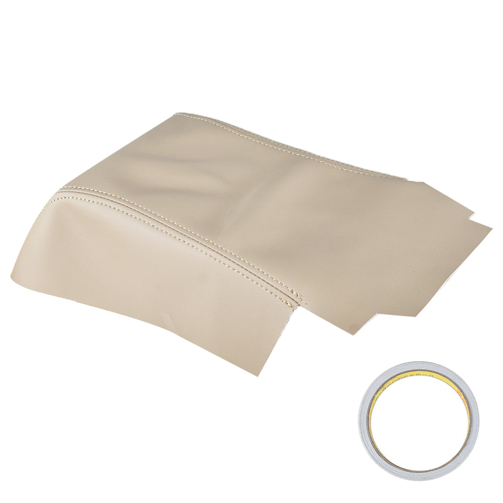 labwork Leather Center Console Lid Armrest Cover Skin For 06-13 Range Rover Sport Beige