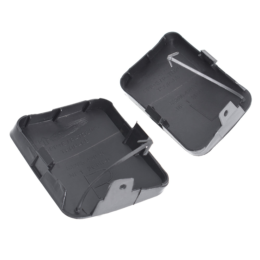 labwork 2PCS Bumper Tow Hook Bracket Cover Cap For 2006-2009 Toyota RAV4